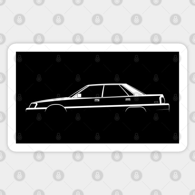 Mitsubishi Galant (1988) Silhouette Sticker by Car-Silhouettes